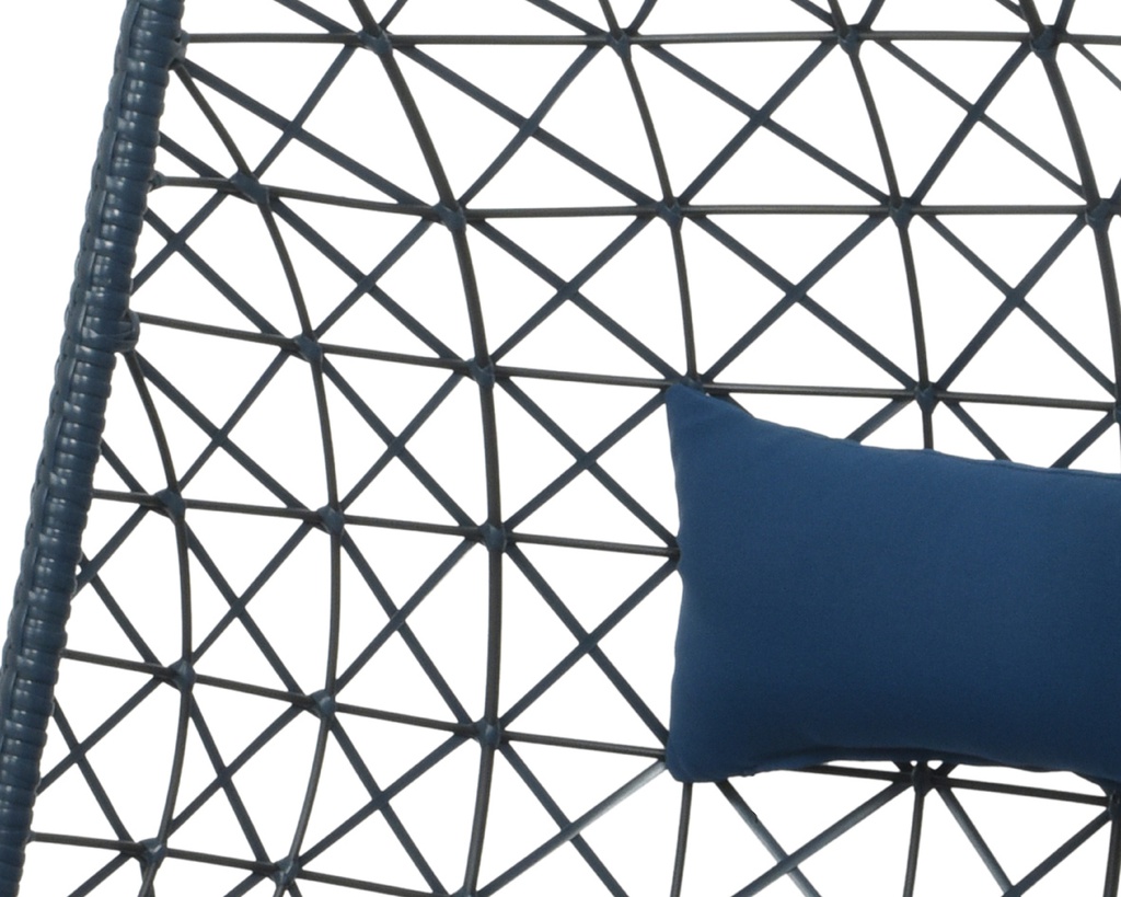 BOLOGNA EGG CHAIR WICKER DARK BLUE dia195-W95-H95cm