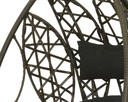 MALAGA EGG CHAIR WICKER DARK BROWN L113-W105-H195cm