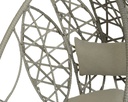 MALAGA EGG CHAIR WICKER GREY L113-W105-H196cm