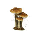 ***MUSHROOM POLYESTER VELVET ASSORTED L14.00-W18.00-H26.00cm