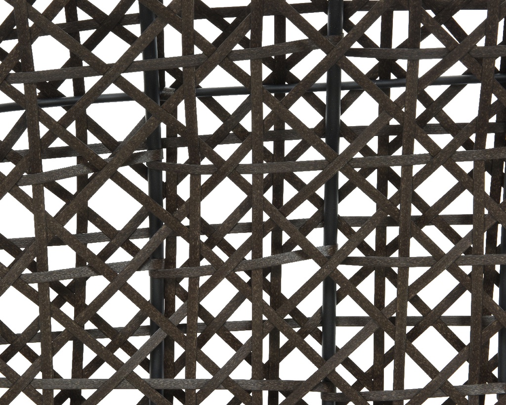 PALERMO EGG CHAIR WICKER BROWN L120-W134-H196cm