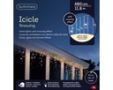 ***LED ICICLE LIGHTS OUTDOOR TRANSPARENT/WARM WHITE L1180.00-H70.00cm-480L
