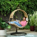 ***KAPAA HANGCHAIR WICKER BROWN L118.00-W127.00-H201.00cm