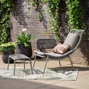 ***KAUAI SET POLYESTER ROPE GREY L75.00-W99.00-H84.00cm /L41.00-W61.00-H34.00cm