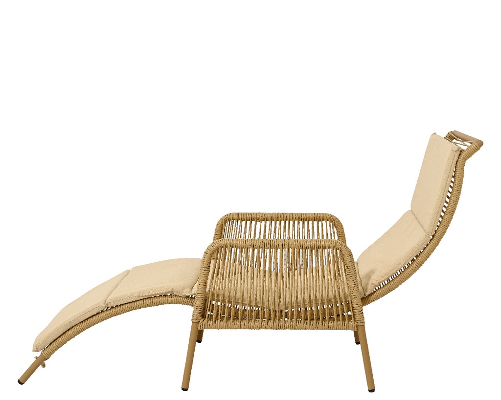 ***KAUAI SUNLOUNGER WICKER NATURAL L165.00-W70.00-H87.00cm