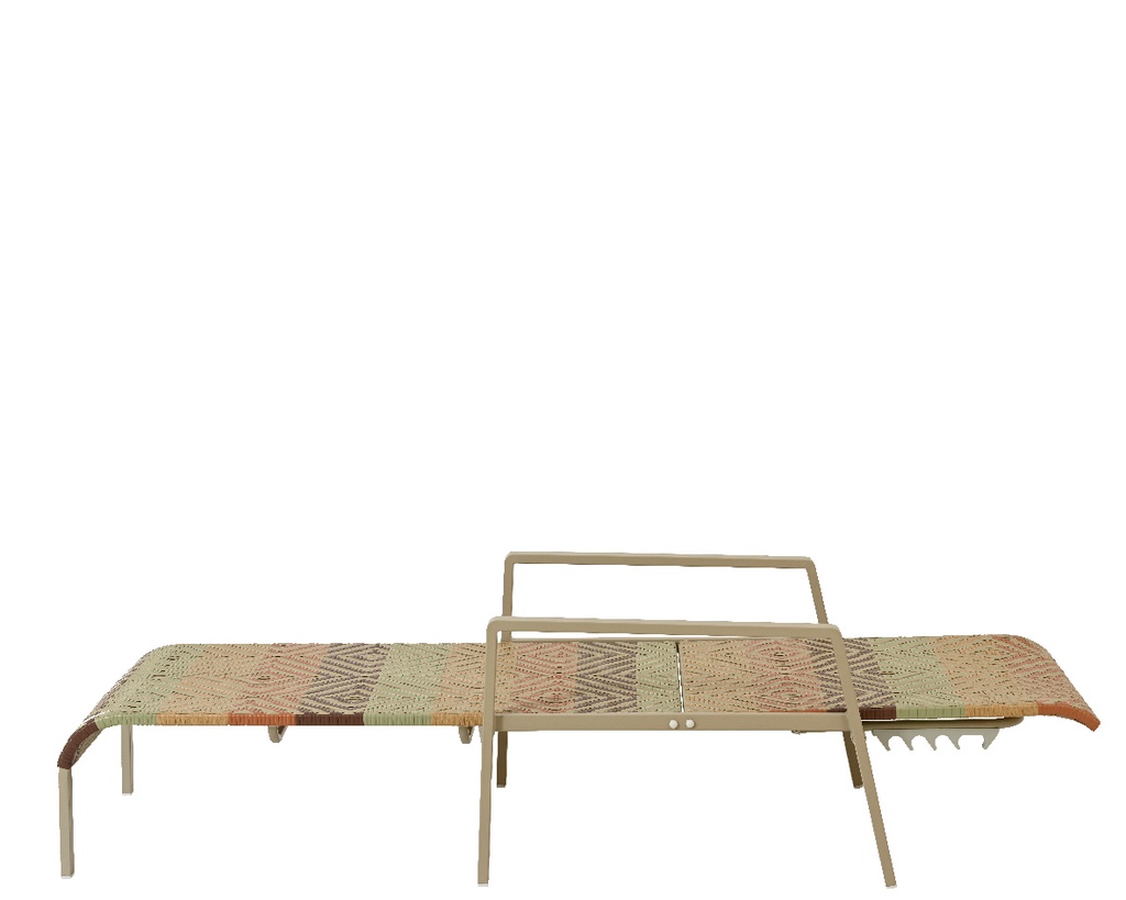 ***MANTA SUNLOUNGER WICKER MULTI L194.00-W66.00-H51.00cm