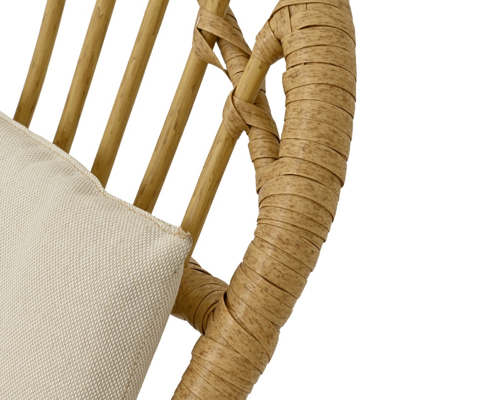 ***PALAU SUNLOUNGER WICKER TERRACOTTA L177.00-W58.00-H90.50cm