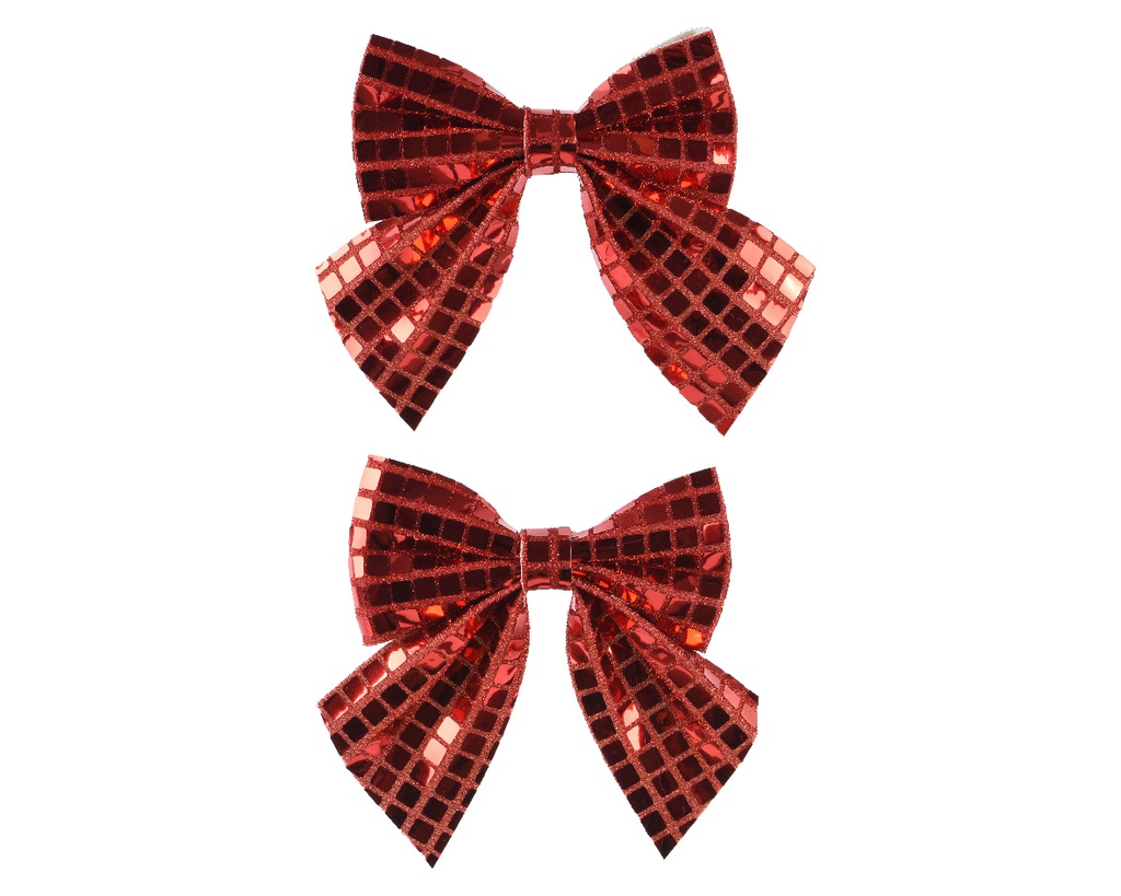 ***BOW POLYESTER RED L12.00-W13.00-H1.00cm