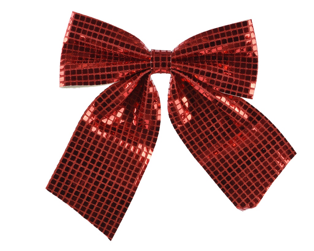 ***BOW POLYESTER RED L28.00-W34.00-H2.50cm