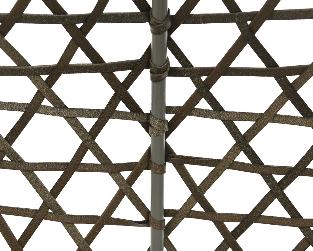 ***MONTREAL EGG CHAIR WICKER GREY L118.00-W105.00-H196.00cm