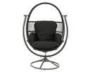 ***TUNJA SWIVEL CHAIR WICKER BLACK L113.00-W90.00-H160.00cm