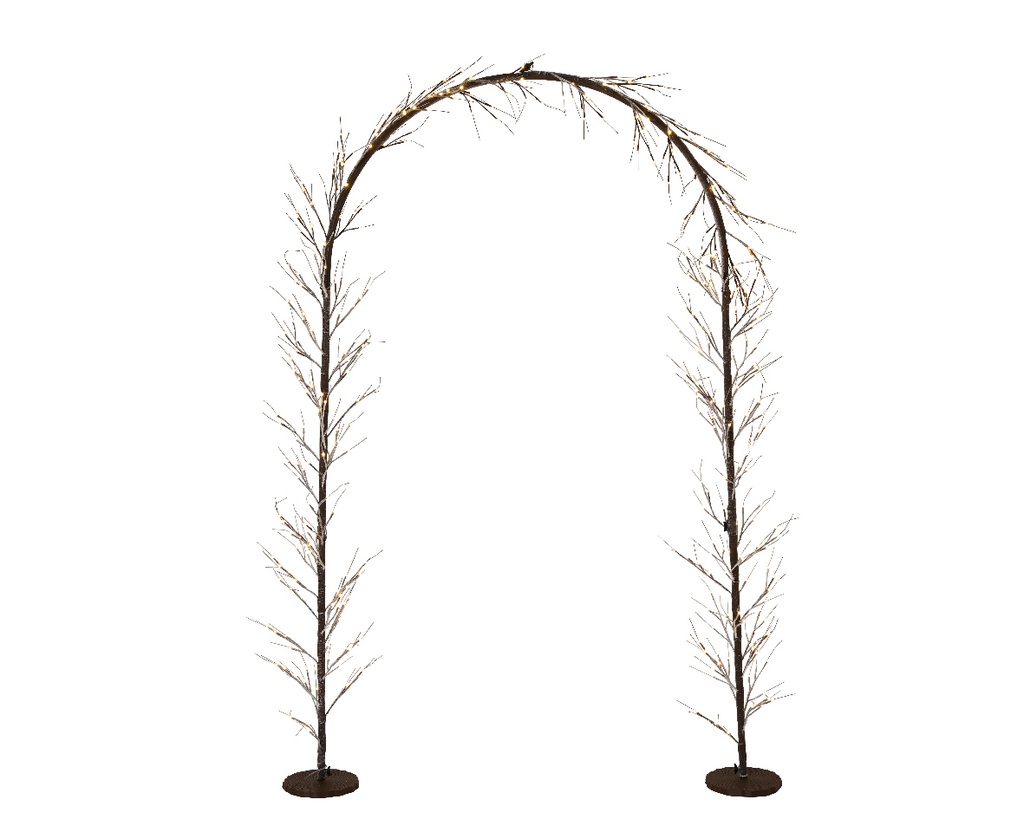 ***LED ARCH OUTDOOR BROWN/WARM WHITE W130.00-H230.00cm-384L