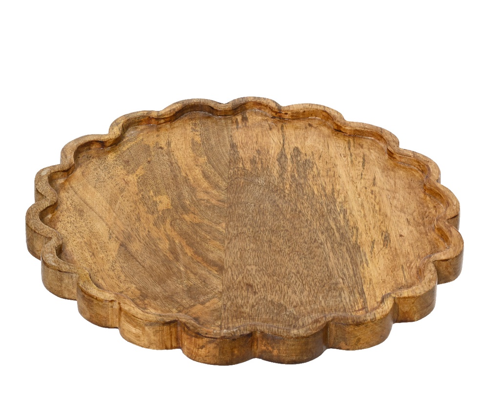 ***PLATE MANGOWOOD NATURAL L38.00-W38.00-H2.00cm