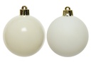 ***BAUBLES POLYSTYRENE WOOL WHITE dia10.00cm