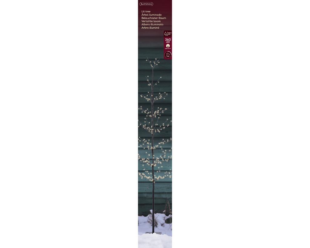 ***MICRO LED TREE OUTDOOR BLACK/WARM WHITE dia75.00-H180.00cm-360L