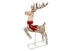 ***MICRO LED REINDEER OUTDOOR GOLD/WARM WHITE L18.00-W57.00-H100.00cm-720L