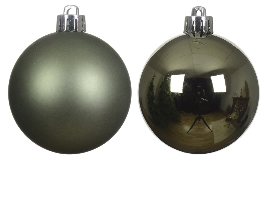 ***BAUBLES POLYSTYRENE ROSEMARY GREEN dia6.00cm