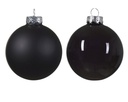 ***BAUBLES GLASS BLACK dia6.00cm