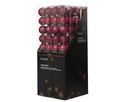 ***BAUBLES POLYSTYRENE FESTIVE PINK dia6.00cm