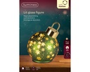 ***MICRO LED ROTATING BAUBLE BO INDOOR GREEN/WARM WHITE dia14.00-H18.00cm-15L