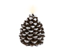 ***LED WICK CANDLE BO INDOOR BROWN/WARM WHITE dia7.00-H10.80cm-1L