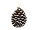 ***LED WICK CANDLE BO INDOOR BROWN/WARM WHITE dia9.00-H13.00cm-1L