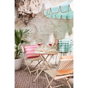 ***MONTPELLIER SET WICKER ORANGE/COLOUR(S) L58-W58-H70cm