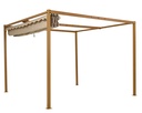 ***PERGOLA POLYESTER BROWN L300-W300-H220cm