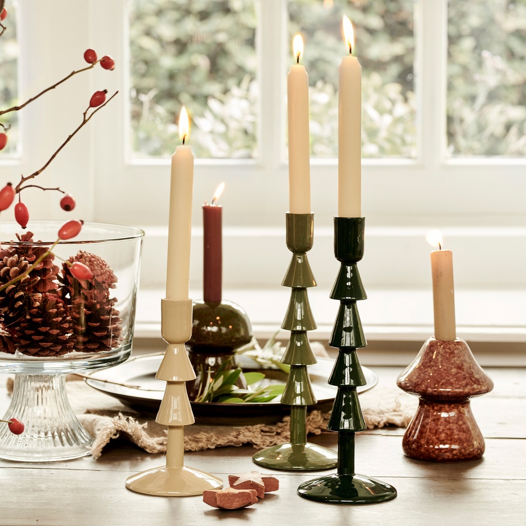 ***CANDLEHOLDER ALUMINIUM ASSORTED dia9.00-H17.00cm