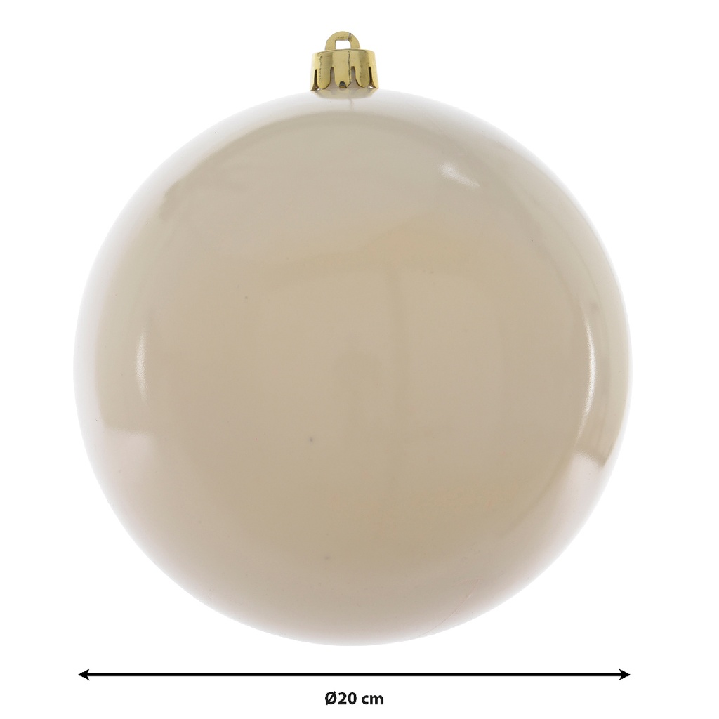 ***BAUBLES POLYSTYRENE WOOL WHITE dia20.00cm