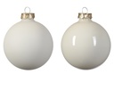 ***BAUBLES GLASS WOOL WHITE dia8.00cm