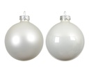 ***BAUBLES GLASS WINTER WHITE dia8.00cm