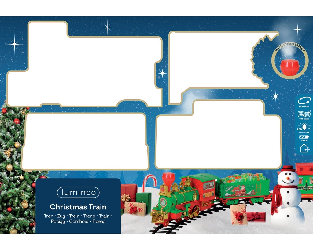 ***LED TRAIN BO INDOOR COLOURS/MULTI L182.00-W124.00-H17.00cm-1L
