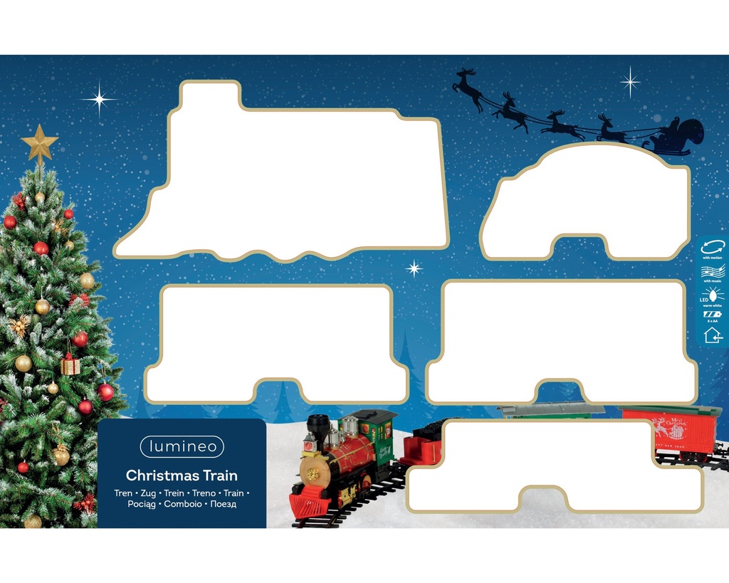 ***LED TRAIN BO INDOOR COLOURS/MULTI L192.00-W130.00-H20.00cm-1L