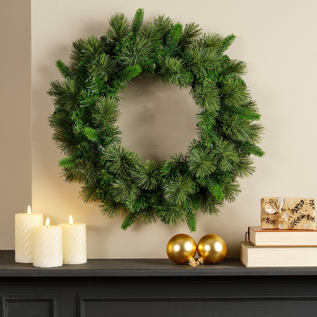 ***EDMONTON WREATH GREEN dia50.00-H13.00cm
