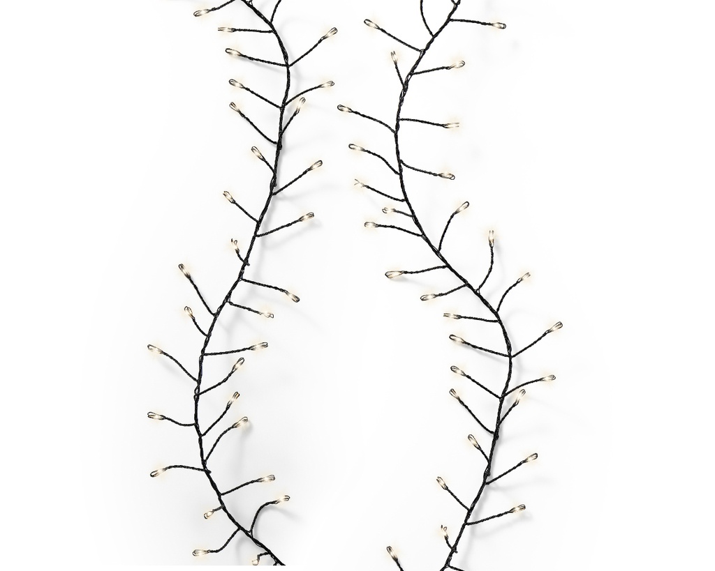 MICRO LED COMPACT LIGHTS OUTDOOR BLACK/WARM WHITE 450cm-360L