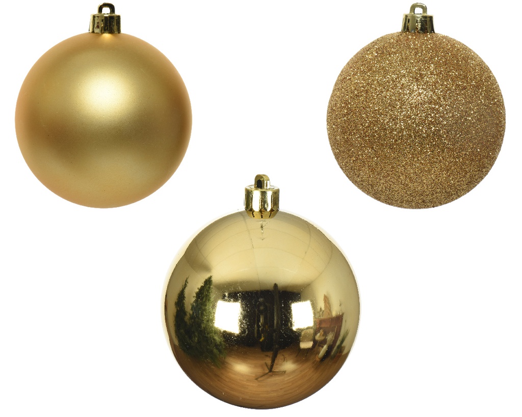 BAUBLES SHATTERPROOF LIGHT GOLD dia6cm