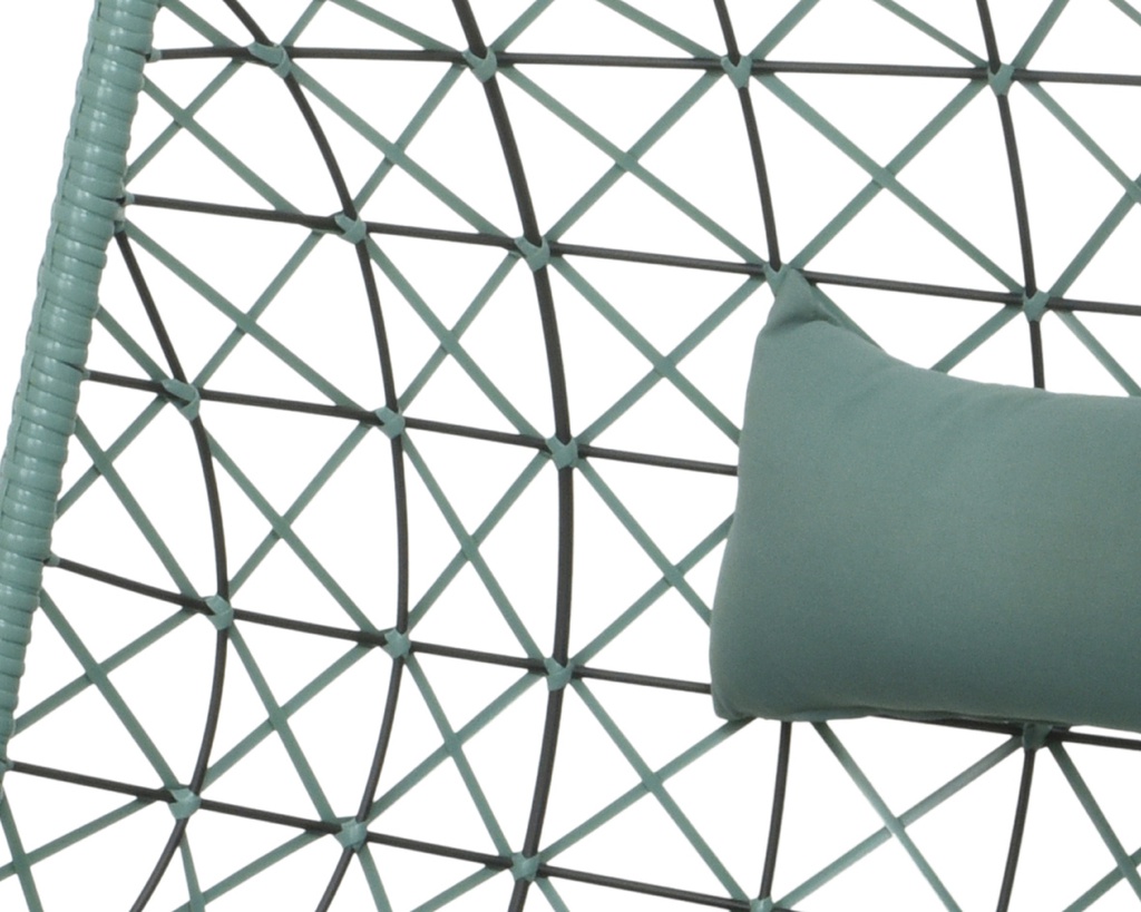 BOLOGNA EGG CHAIR WICKER GREEN dia195-W95-H95cm