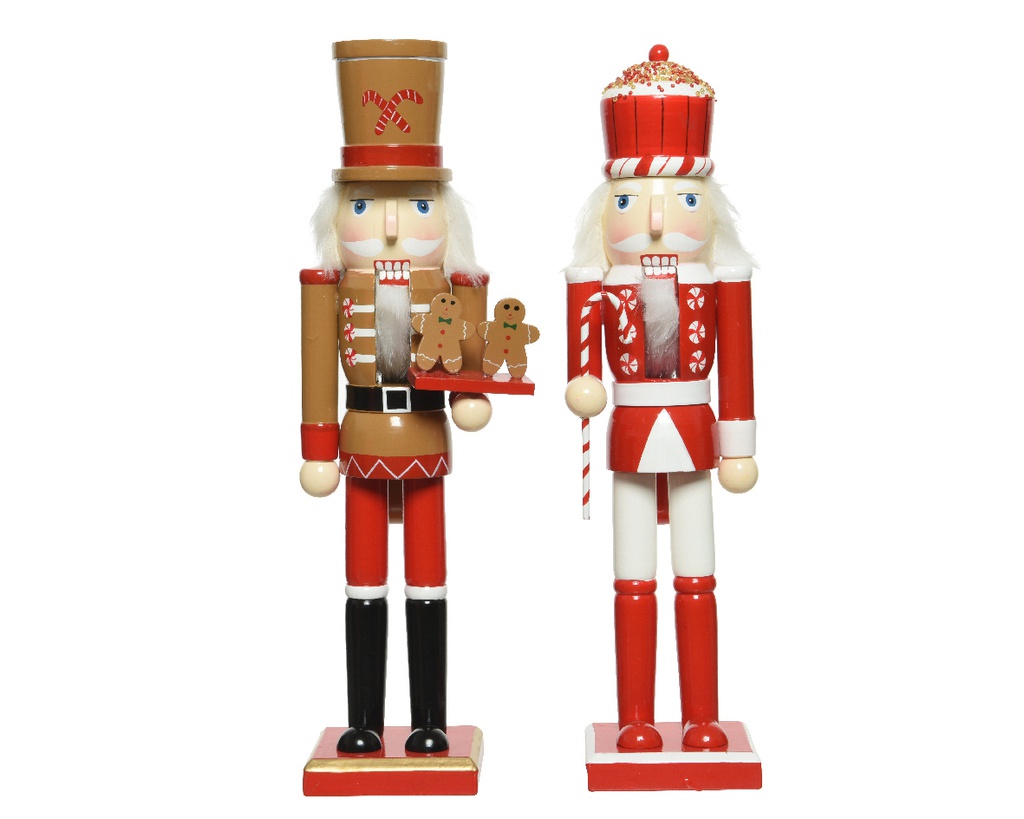 CASCANUECES MADERA "GALLETA GENGIBRE" - 39CM - 2 DISEÑOS - PRECIO UNIDAD