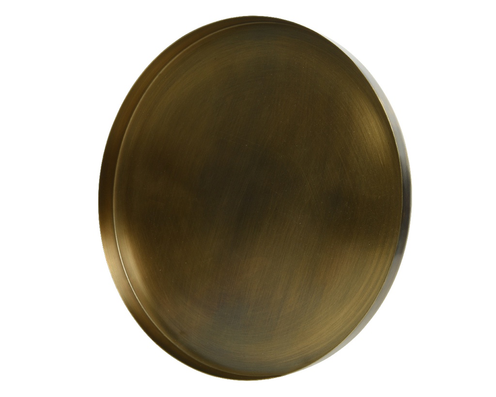 BANDEJA METAL - BRONCE VINTAGE - DIAM 36CM