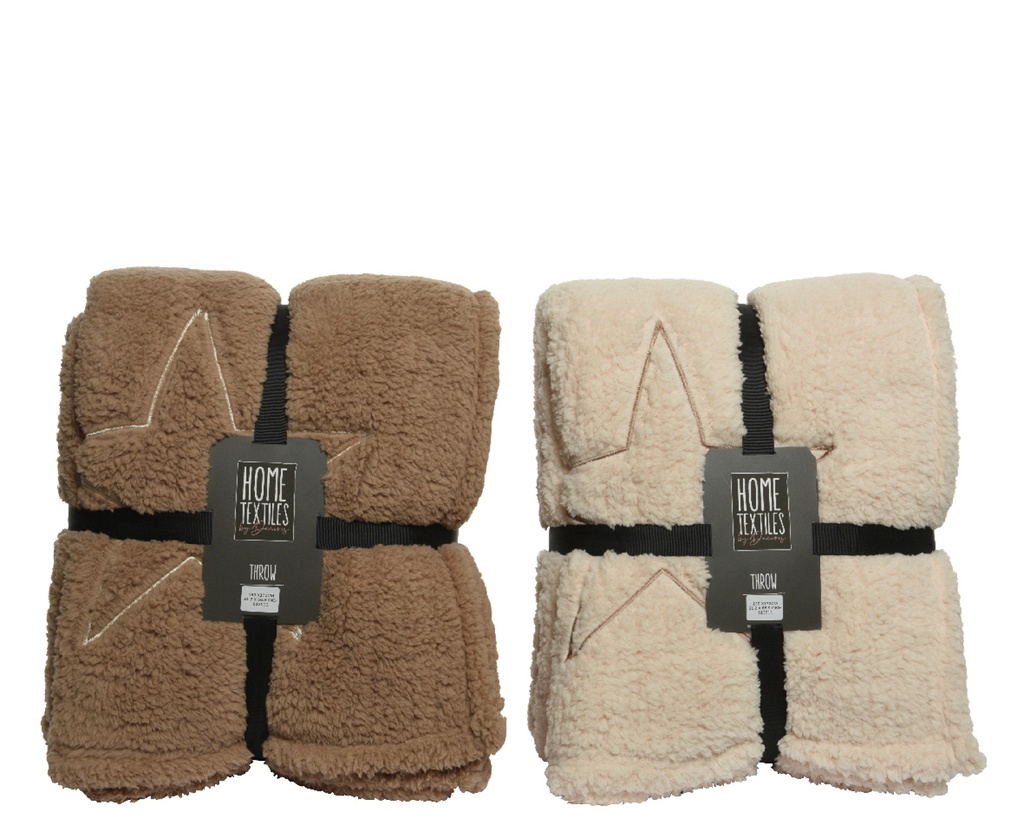 MANTA ESTRELLA - 170X130CM - 2 COLORES - PRECIO UNIDAD