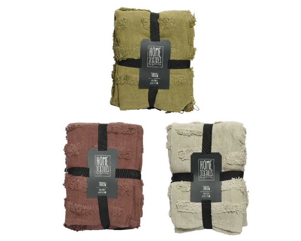 MANTA ALGODON - 3 COLORES - PRECIO UNIDAD