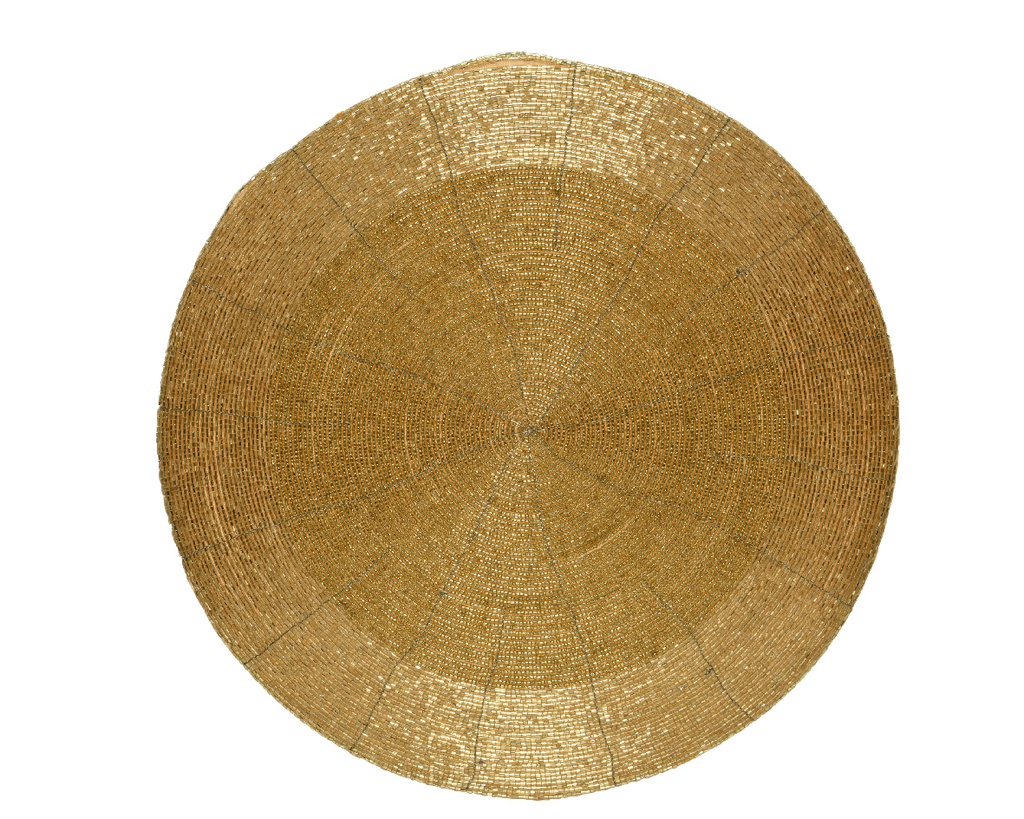*** PLACEMAT GLASS ROUND BEADS 617760