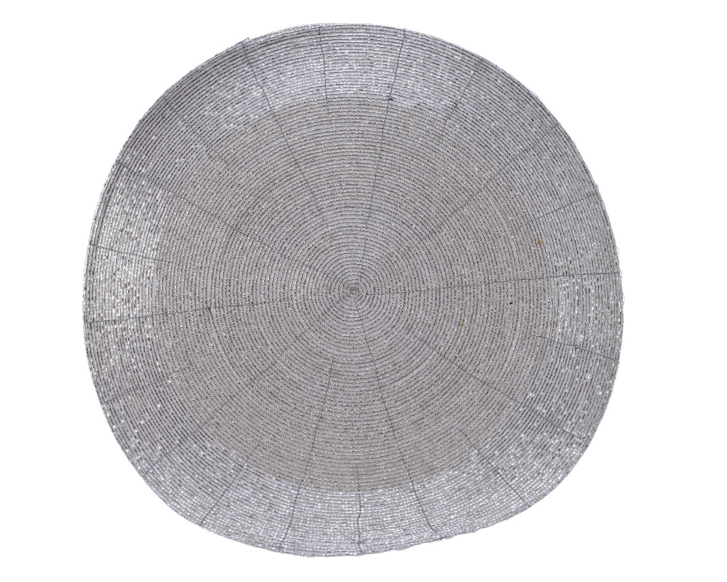 BAJOPLATO CUENTOS DE CRISTAL - DIAM 35CM - PLATEADO