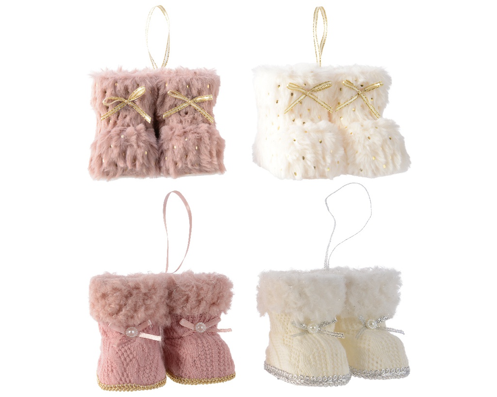 BOTITAS DE PELO P COLGAR - 4 COLORES - PRECIO UNIDAD