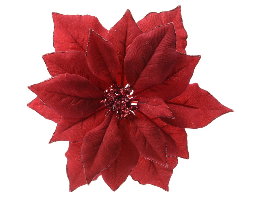 POINSETTIA POLYESTER L24-W24-H7cm