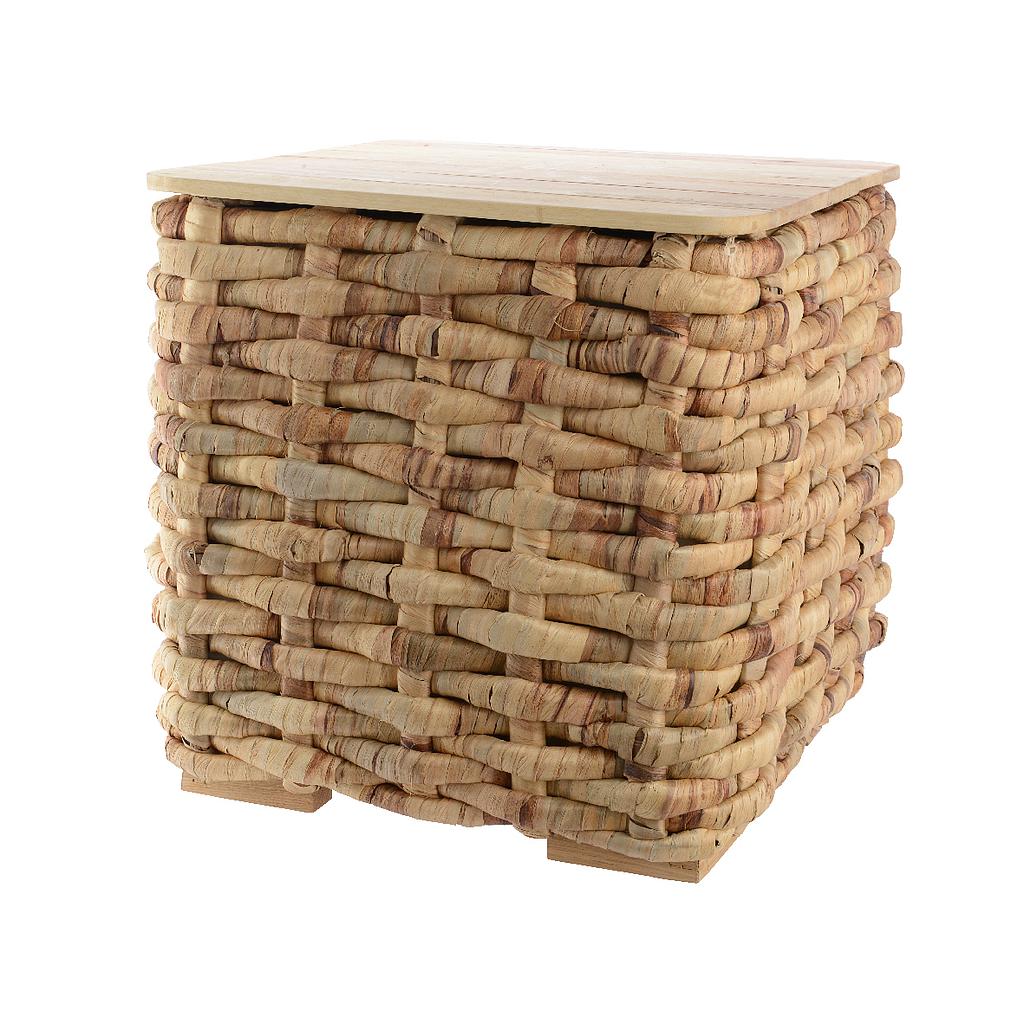 MESA AUX JACINTO 43X43CM NAT