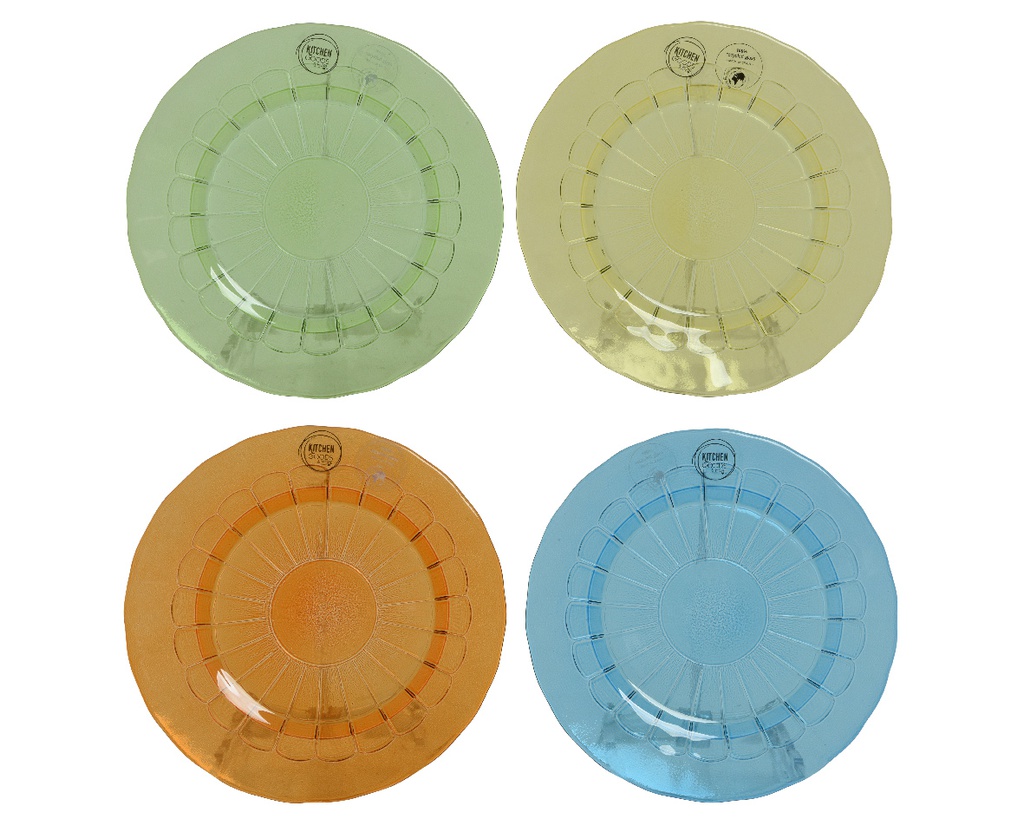 ***PLATE RECYCLED GLASS dia20-H2cm