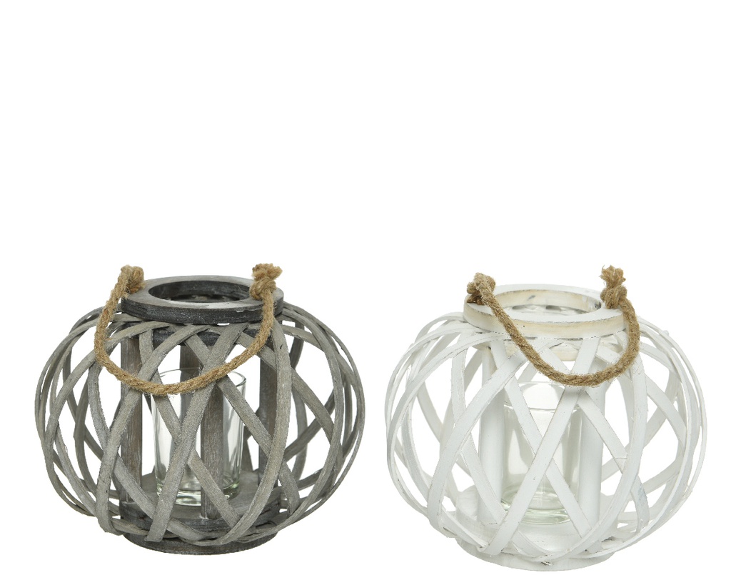 LINTERNA MADERA DE ALAMO - dia17-H12CM - 2 COLORES - PRECIO UNIDAD