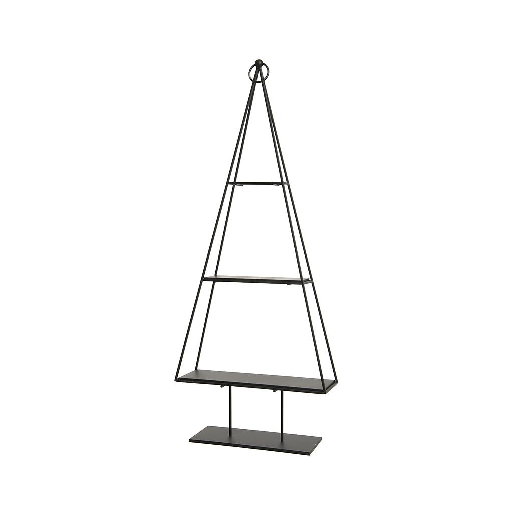 ABETO MET ESTANTES NEGR 65CM UD